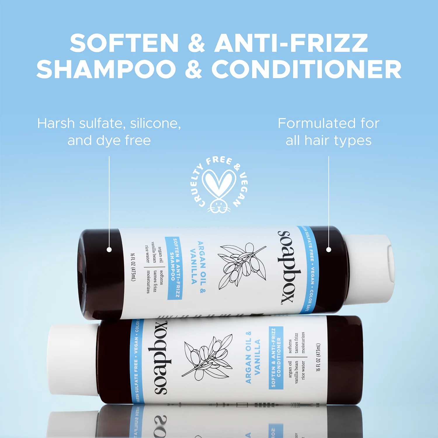 Argan Oil & Vanilla Anti-Frizz Shampoo - Image 4