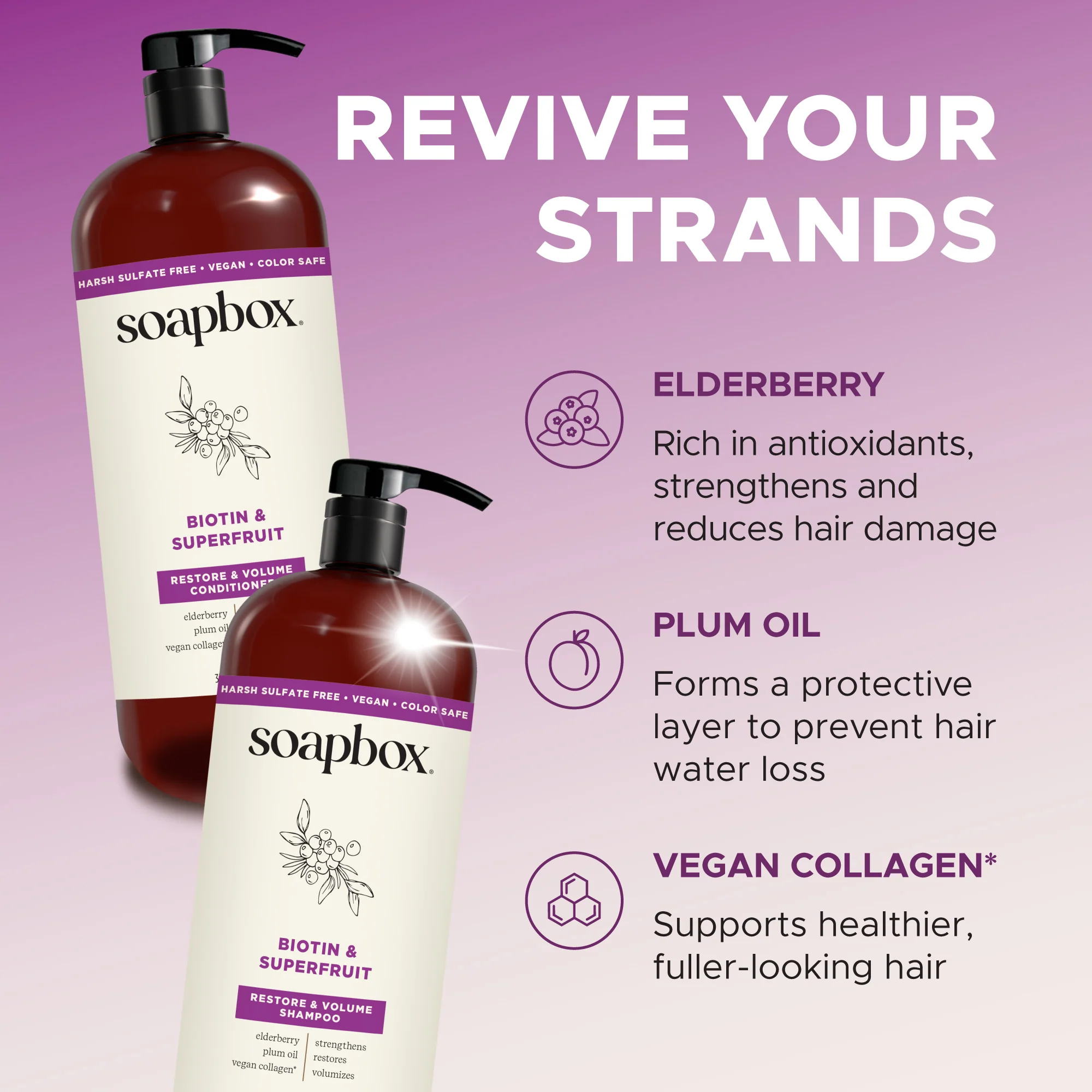 Biotin & Superfruit Volumizing Shampoo - 1 Liter - Image 4