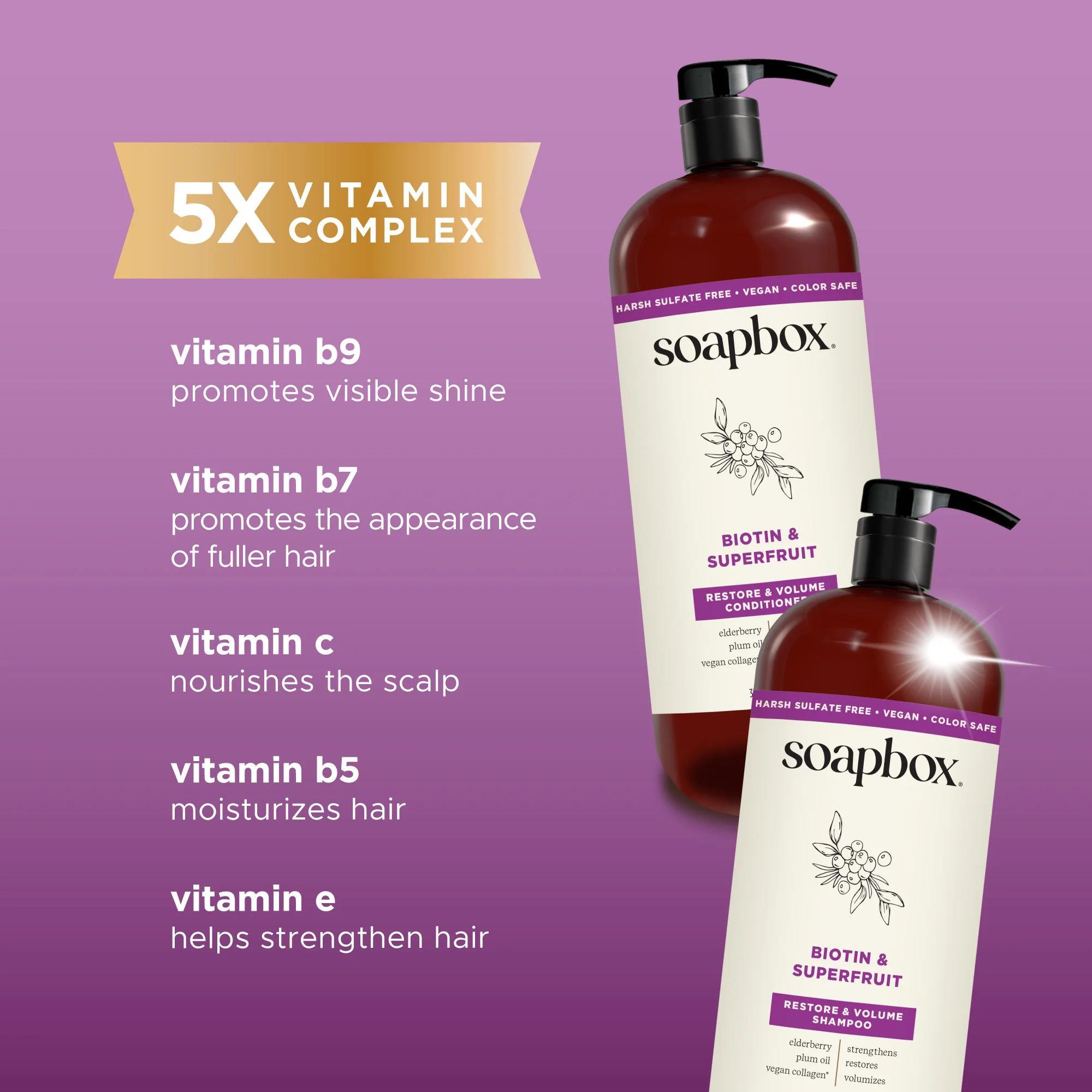 Biotin & Superfruit Volumizing Haircare Set (Large) - Image 4