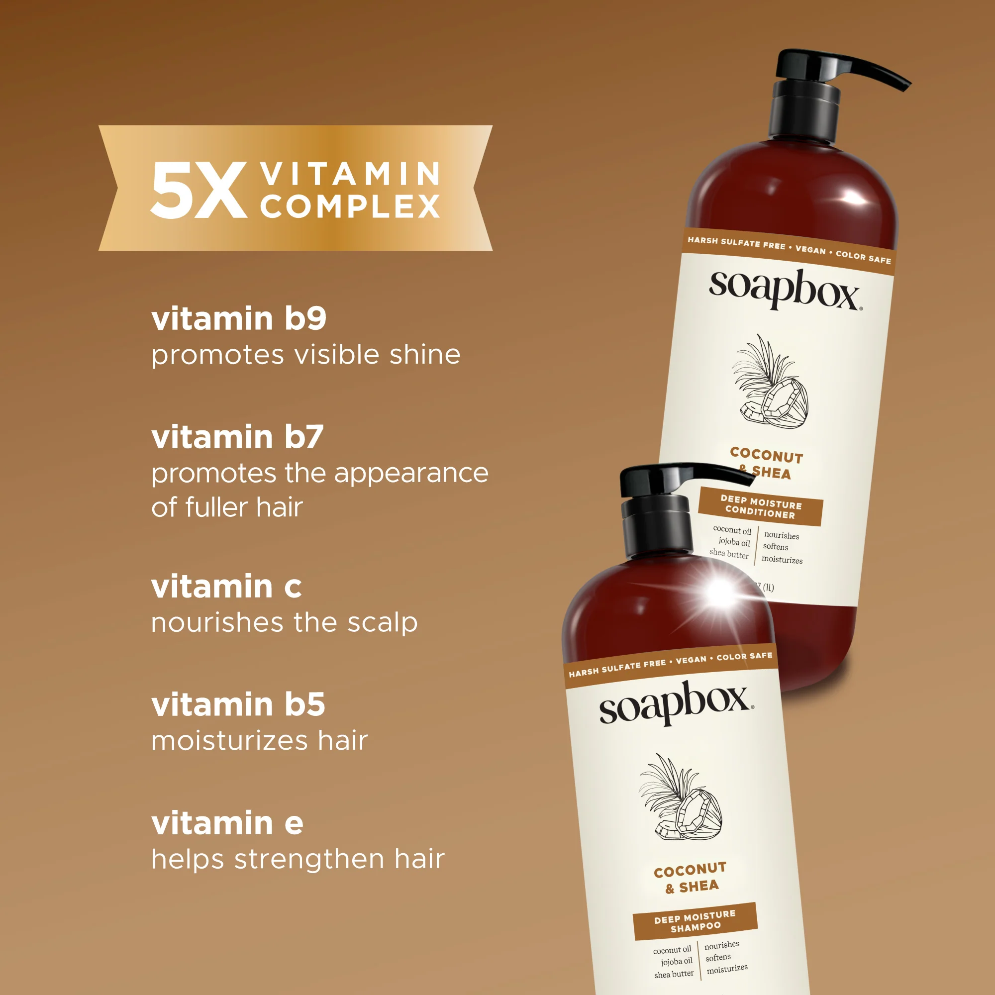 Coconut & Shea Deep Moisture Shampoo - 1 Liter - Image 4