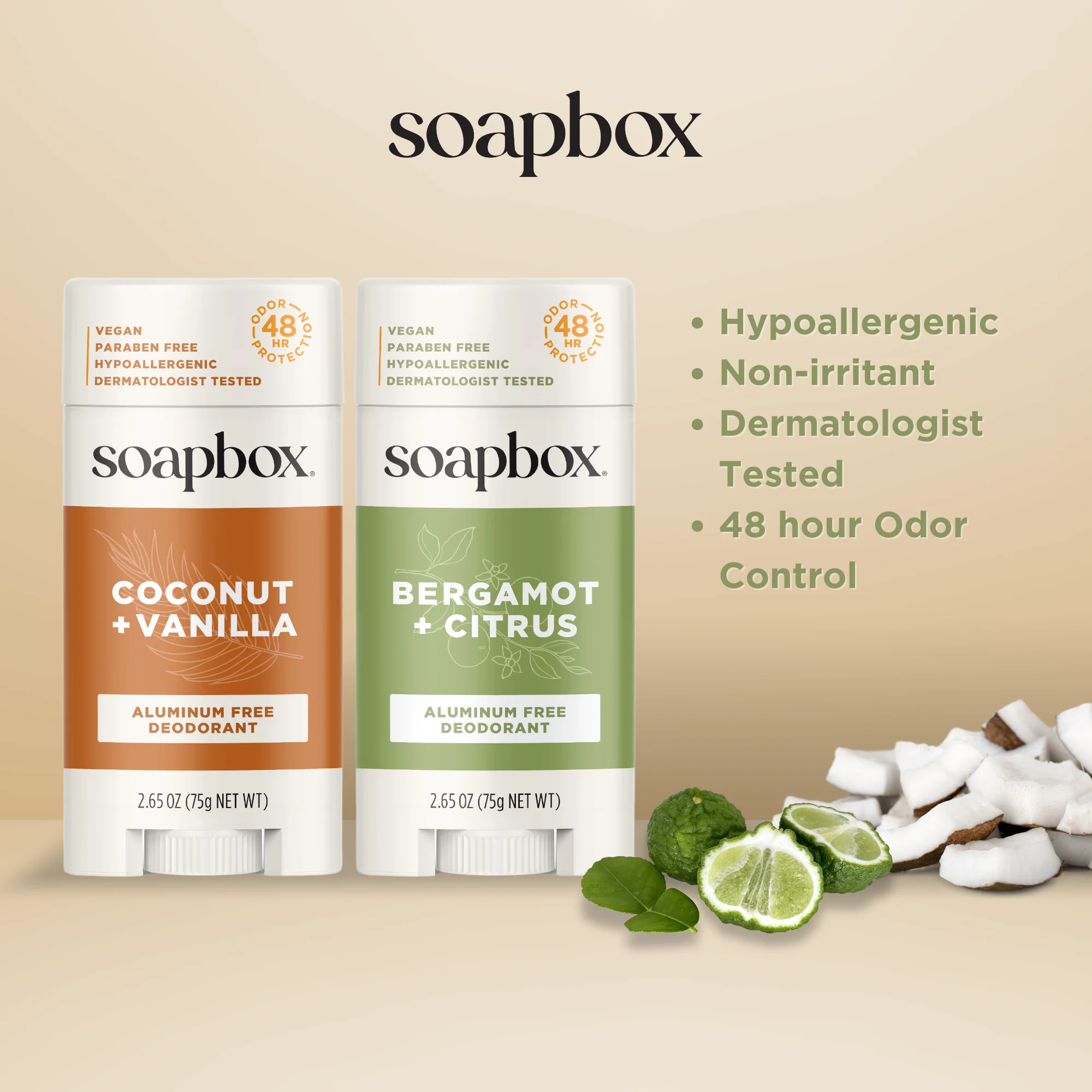 Coconut + Vanilla Aluminum Free Deodorant - Image 4