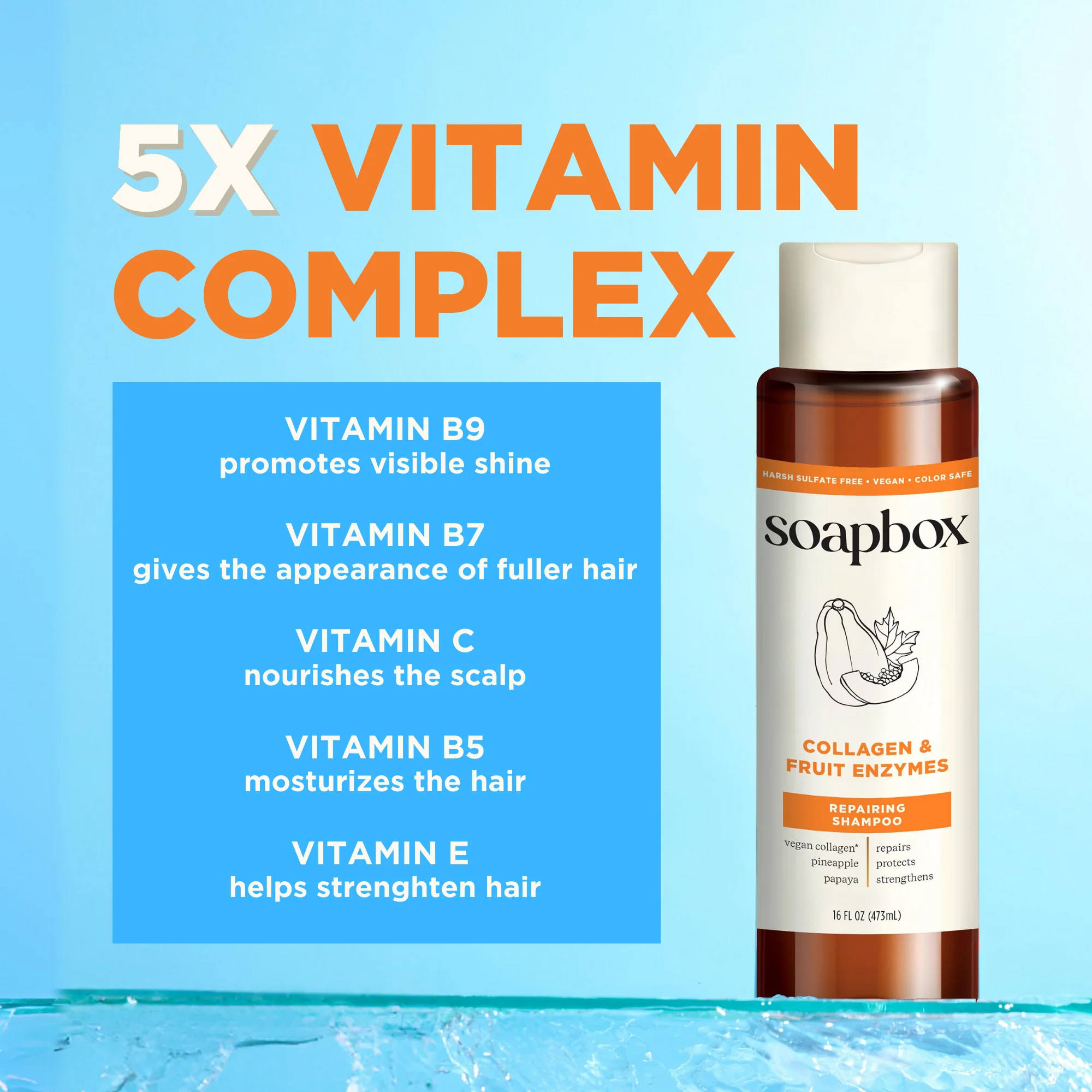 Collagen & Fruit Enzymes Repairing Shampoo - Image 5