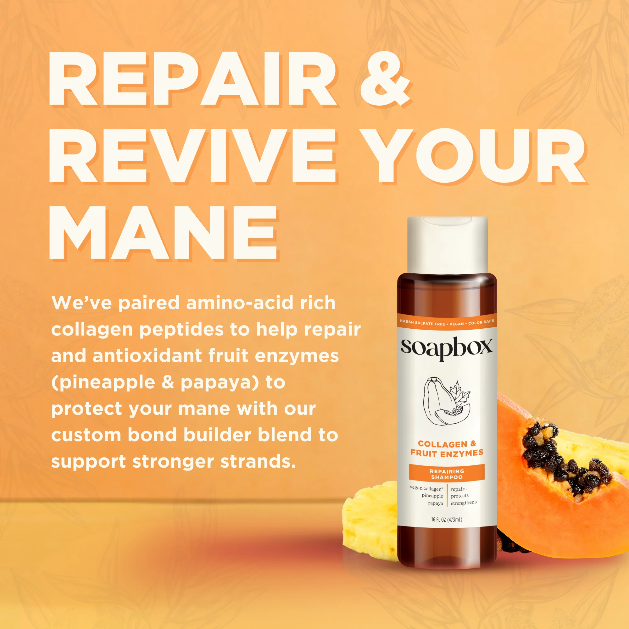 Collagen & Fruit Enzymes Repairing Shampoo - Image 6