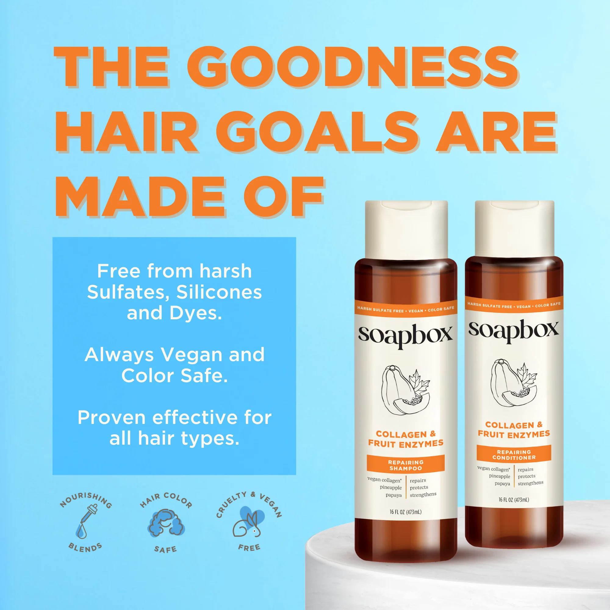 Collagen & Fruit Enzymes Repairing Shampoo - Image 7